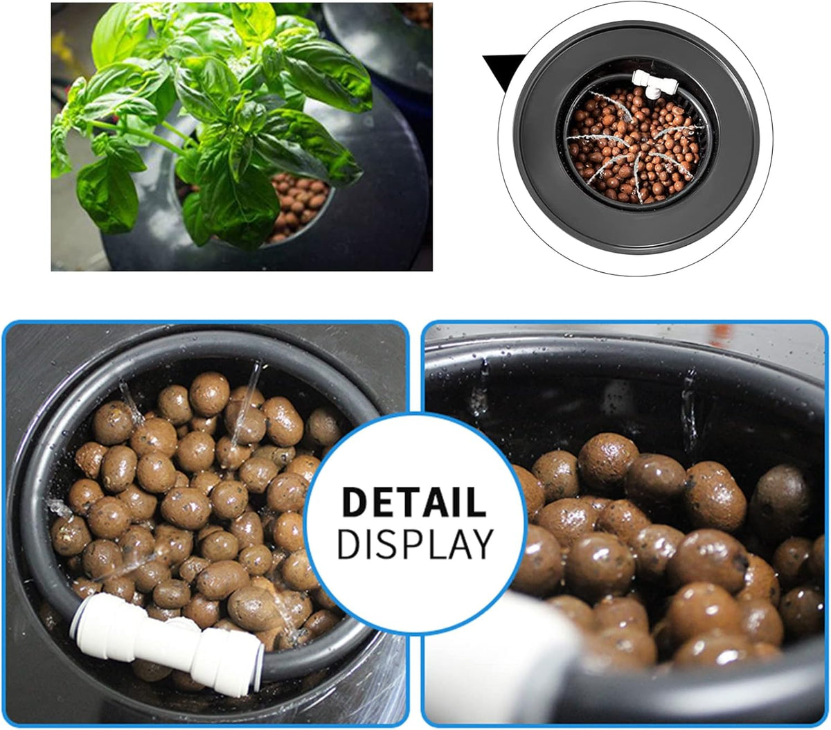 5-Gallon Deep Water Culture Hydroponics Growing System Kit H560