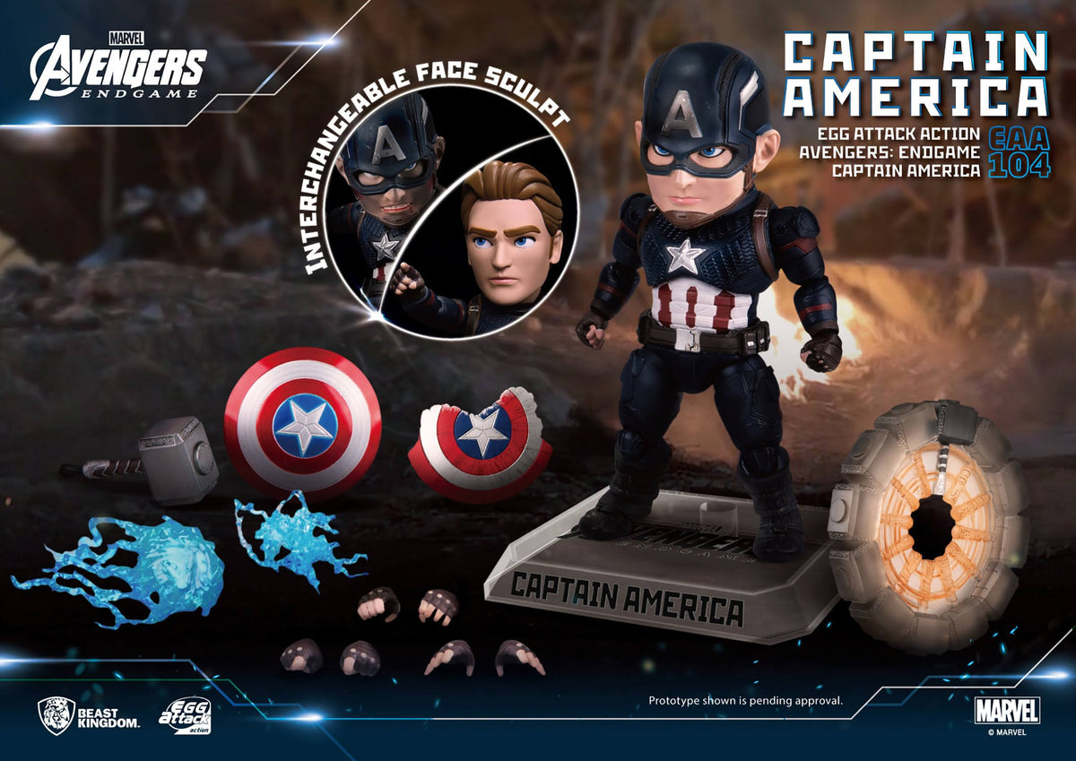 Avengers Endgame Captain America Action Figure X892
