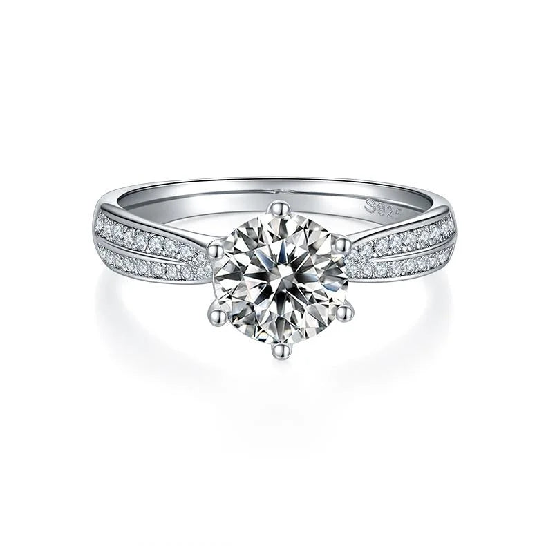 1.5 Carat Moissanite Double Halo Engagement Ring H246130