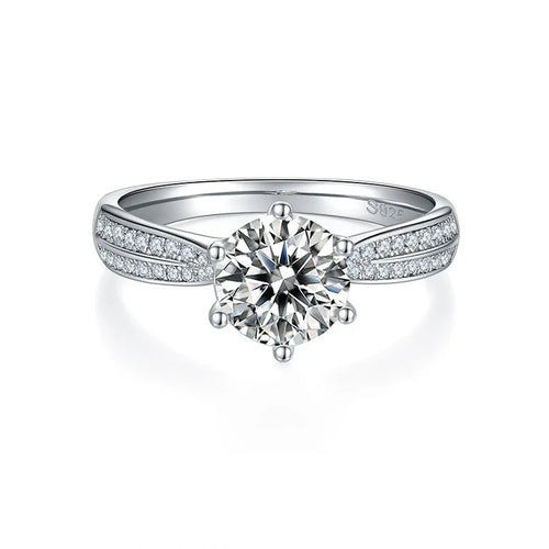 1.5 Carat Moissanite Double Halo Engagement Ring H246130