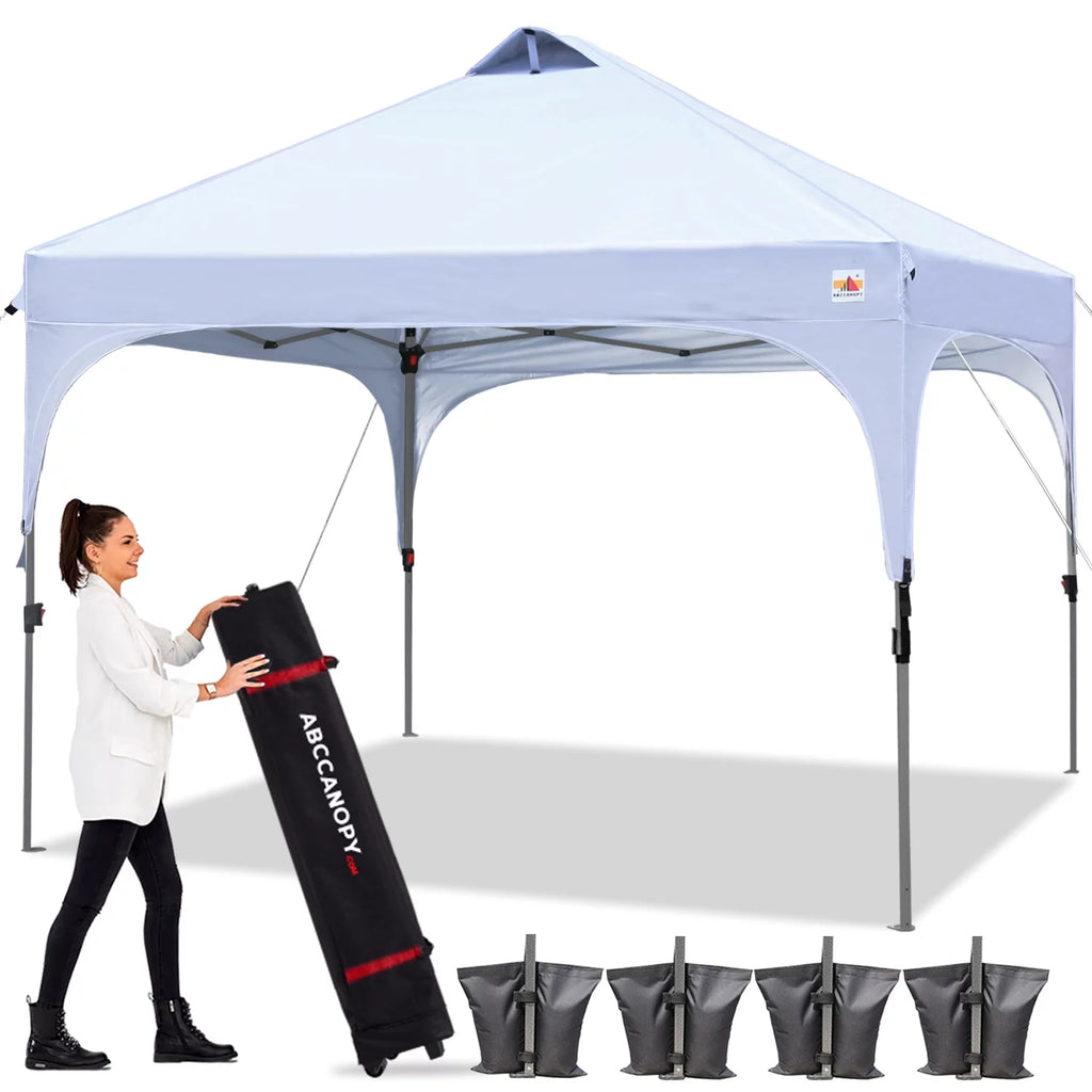 10' x 10' White Outdoor Pop up Canopy Tent P75174