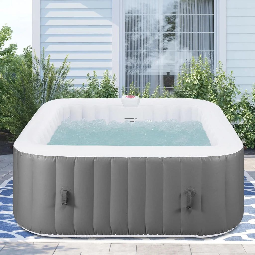 6 Person Inflatable Hot Tub with 130pcs Jet E70639