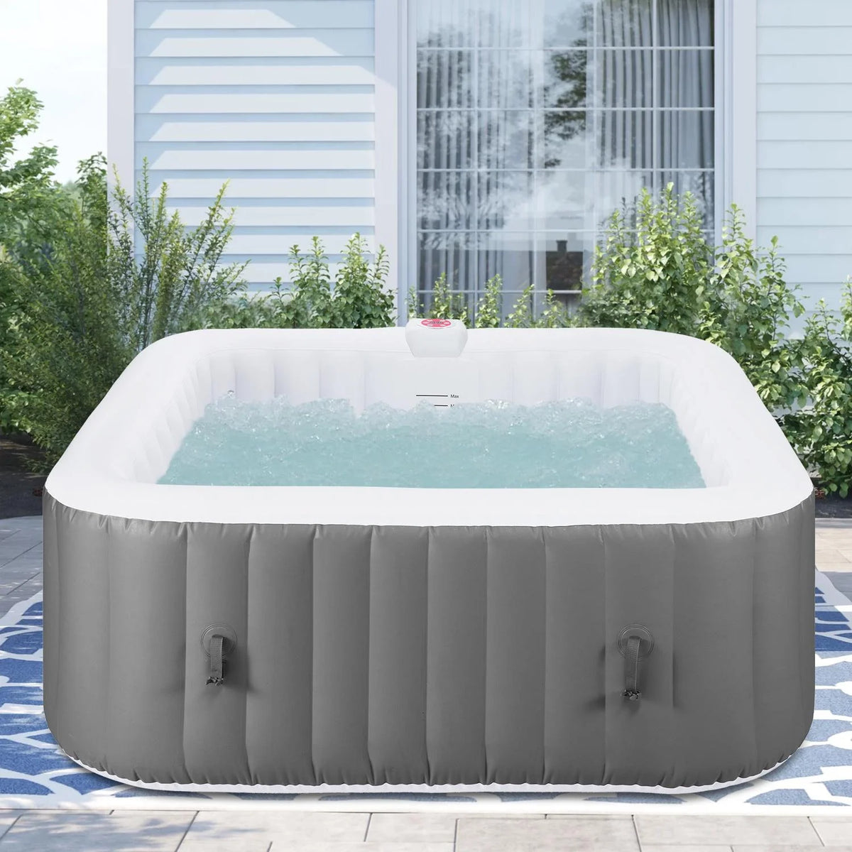 6 Person Inflatable Hot Tub with 130pcs Jet E70639