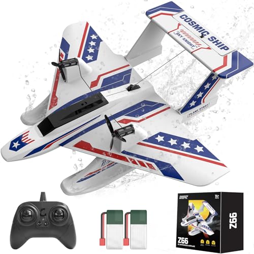 Amphibious Tri-Phibian Aircraft RC Plane with 2 Batteries Q485