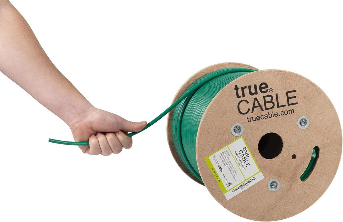 500ft White 23AWG Solid Bare Copper Bulk Ethernet Cable Q9894
