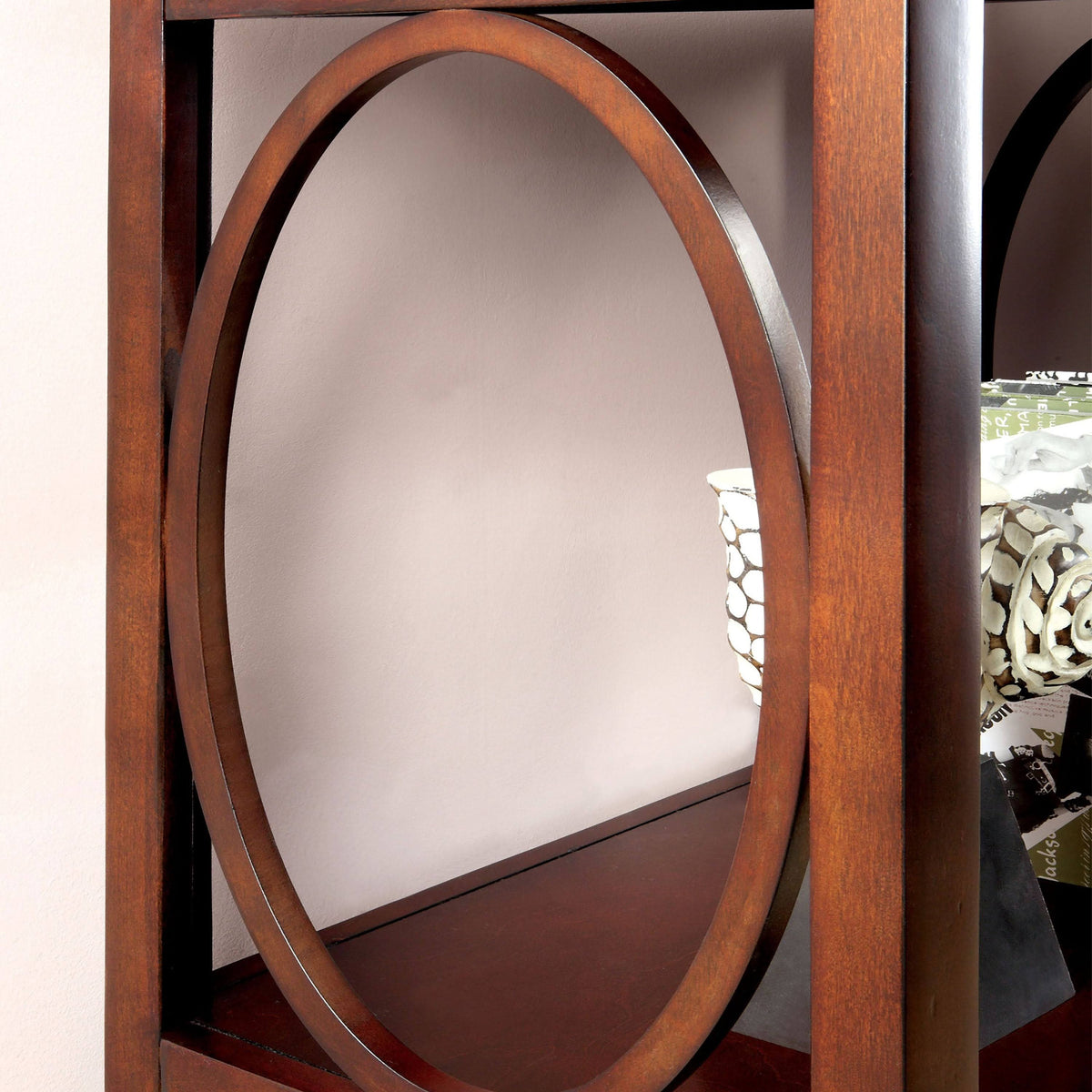 Cherry 3-Shelf Pier Cabinet H895537