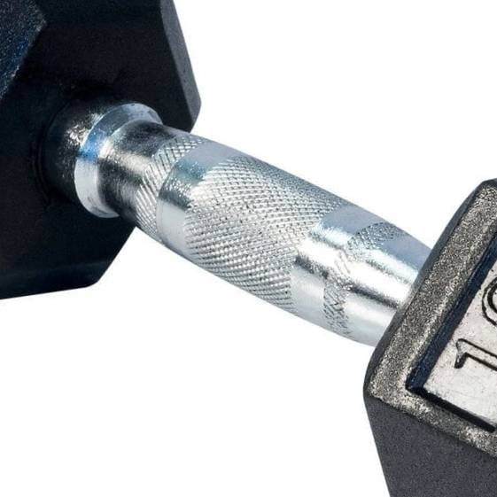 115 lbs Rubber Coated Hex Dumbbell F275