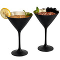 8 Ounce Copper Tone Martini Glasses, Set of 2 D316