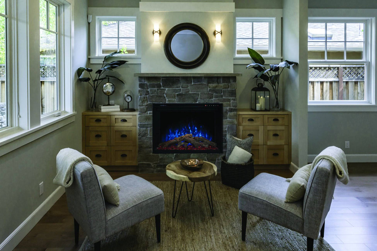 30 inch Built in Electric Fireplace Insert E70919