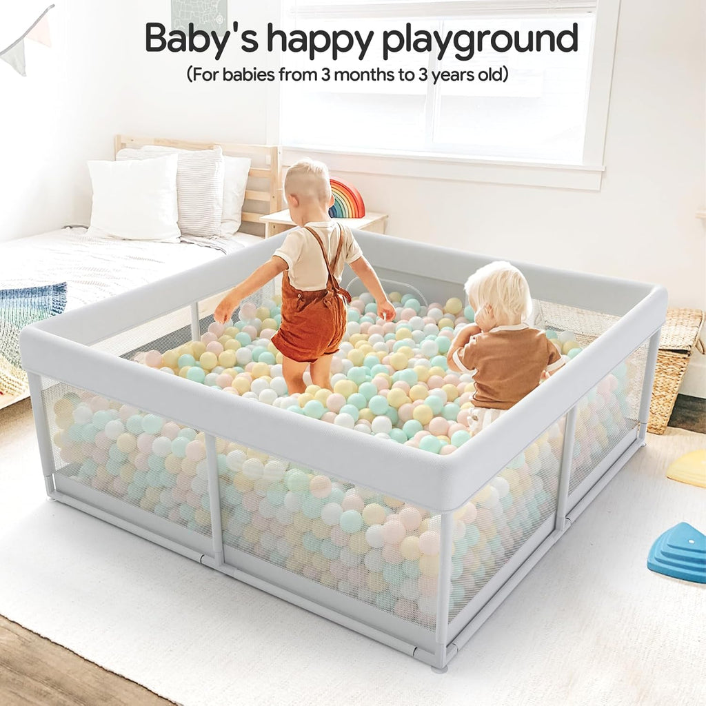 47x47inch Baby Playpen with Safety Non-Slip S173