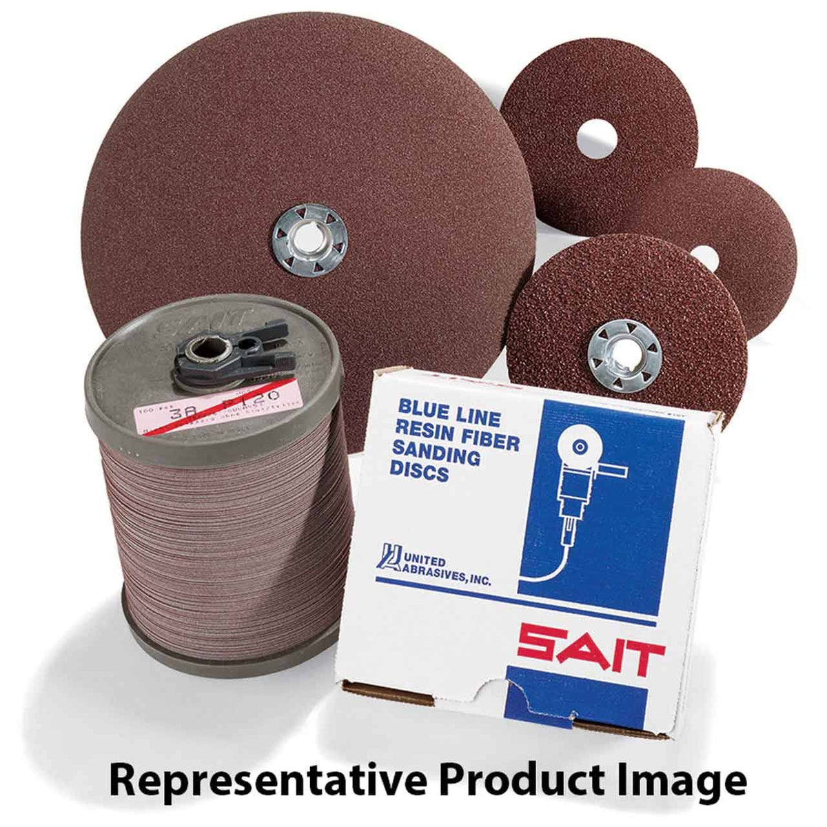 7x22 x 7/8x22 Aluminum Oxide Fiber Discs 50 Grit Z539855