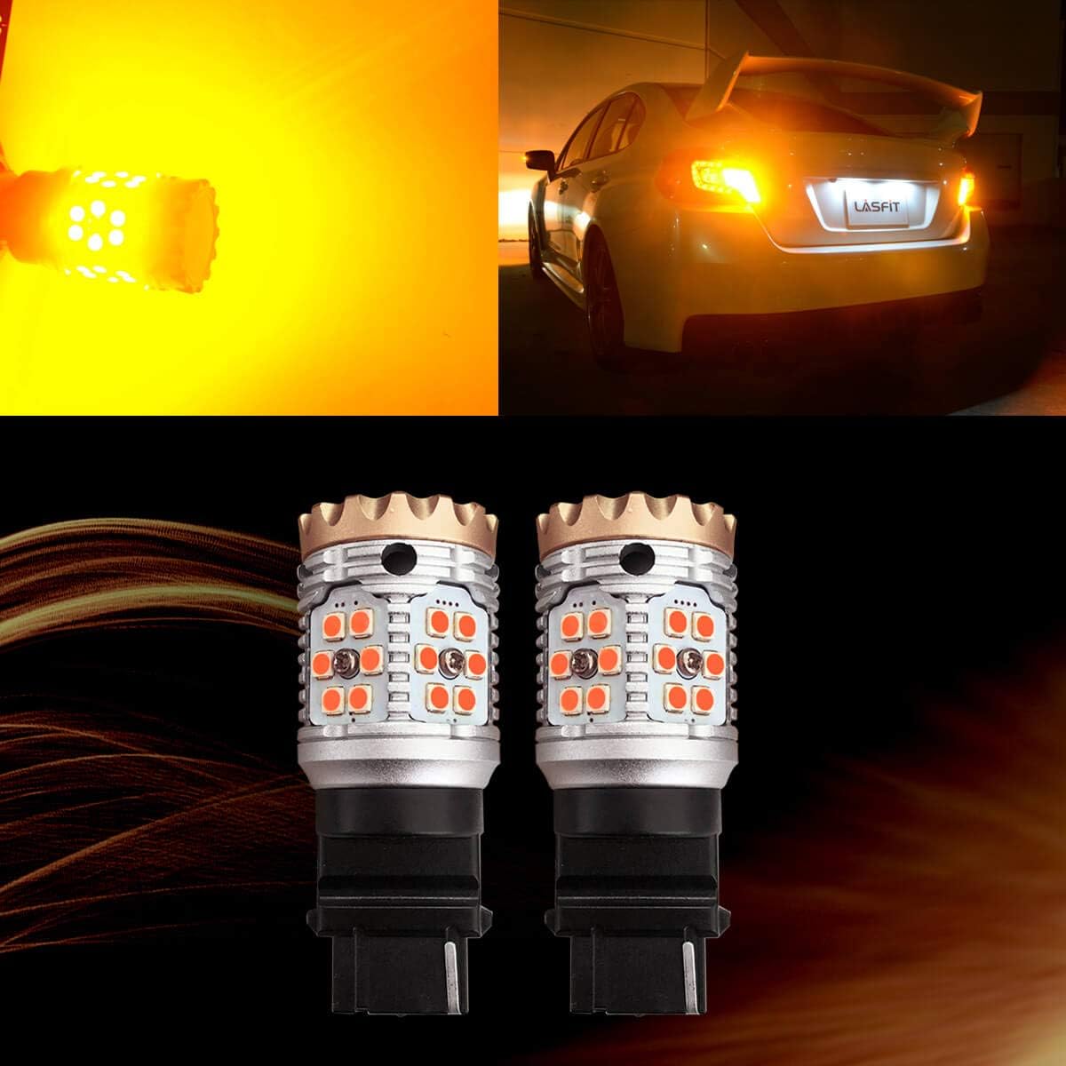 Amber LED Turn Signal Light Bulb (Pack of 2) K3647