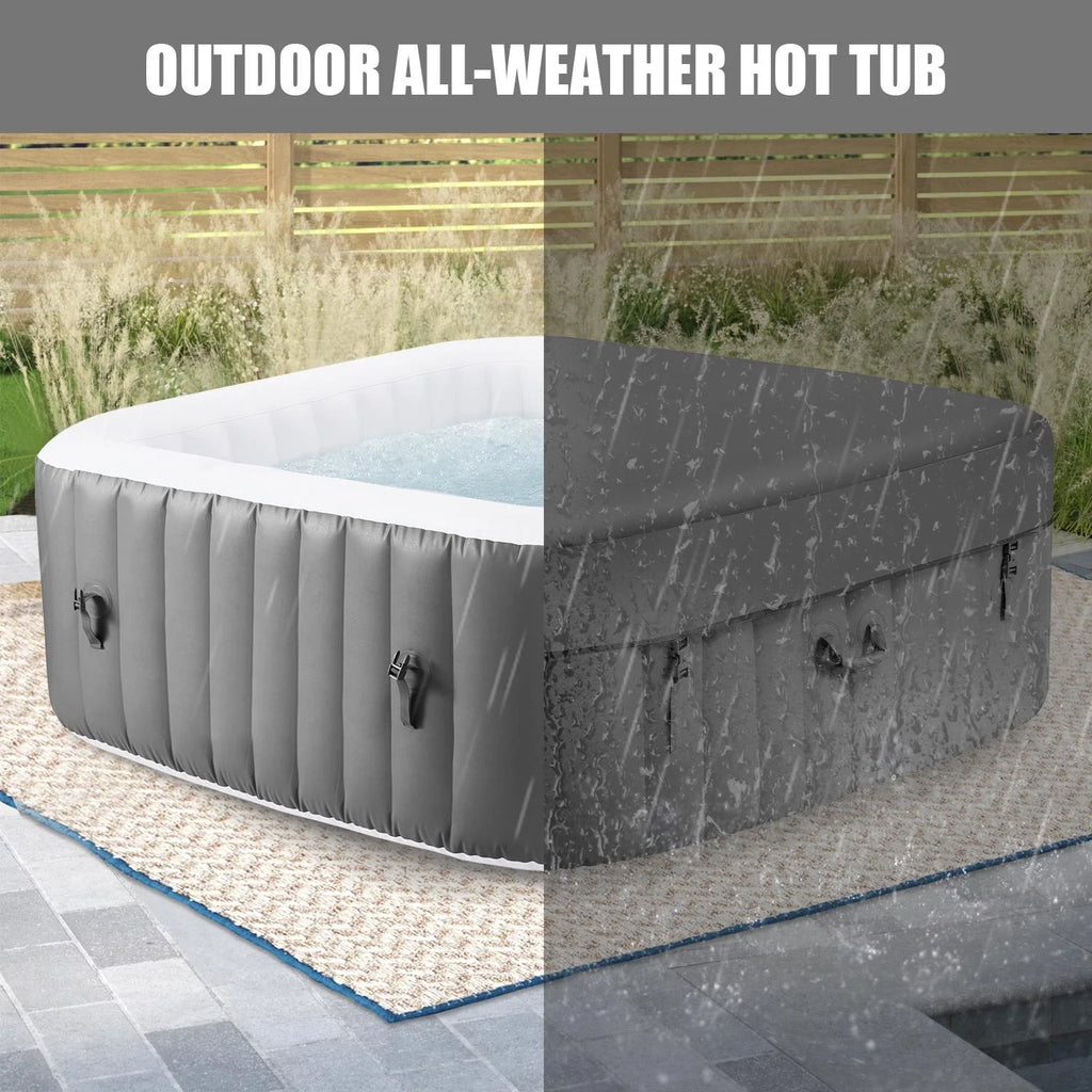 6 Person Inflatable Hot Tub with 130pcs Jet E70639