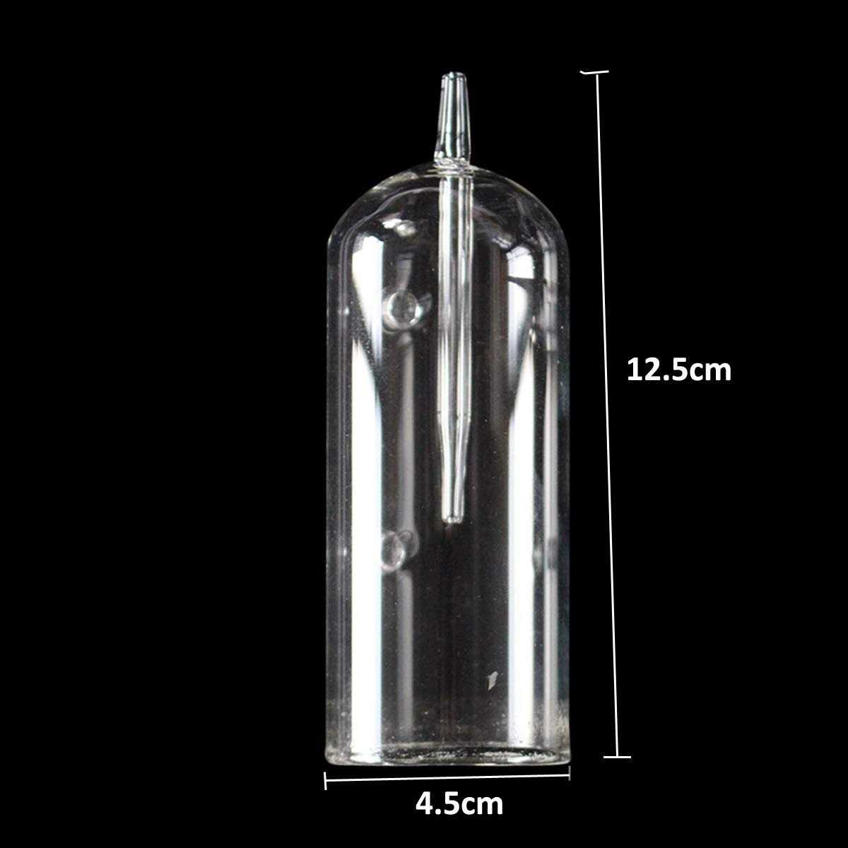 Aquarium Air Oxygen Bubbler Glass Cup with Water Tube W607
