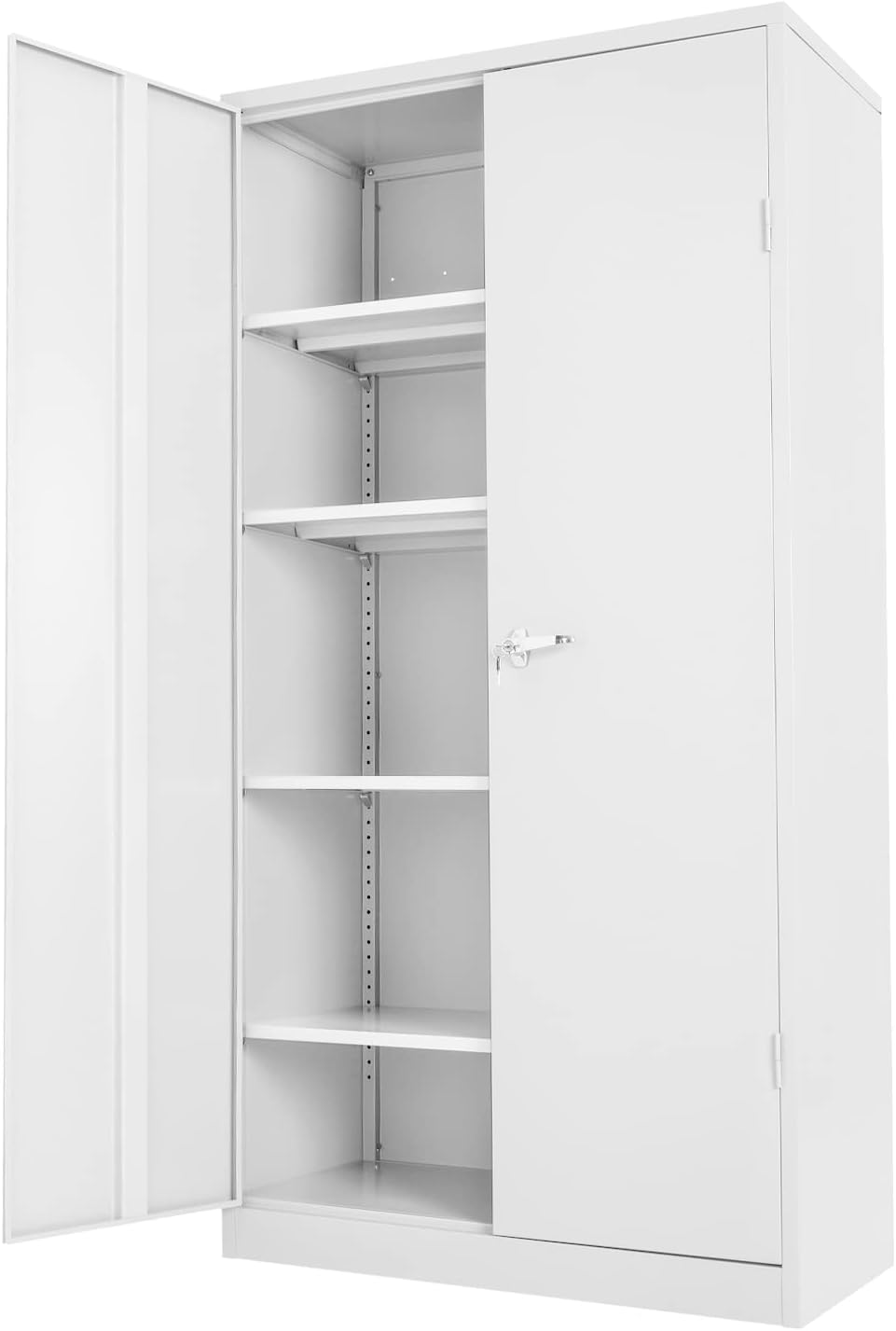 72 Locking Steel Storage Cabinet with 4 Adjustable Shelves U96707