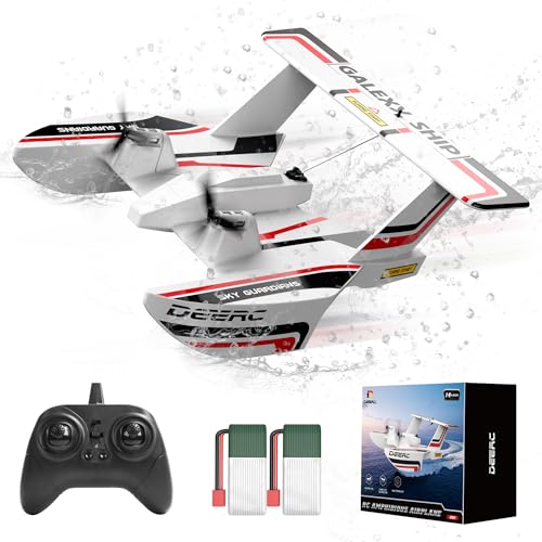 Amphibious Tri-Phibian Aircraft RC Plane with 2 Batteries Q485