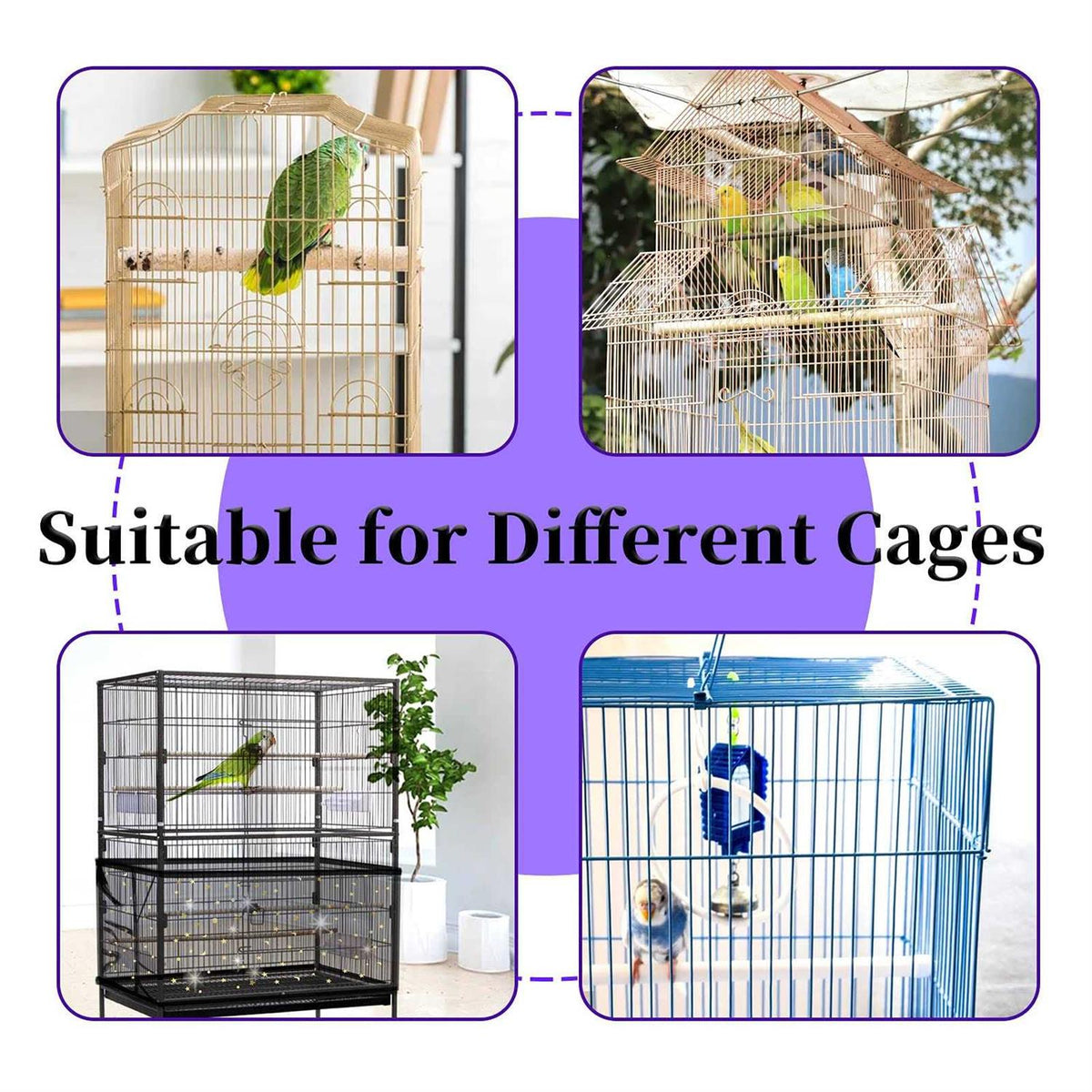 Bird Cage Seed Catcher Nylon Mesh Net H1057