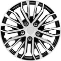 17 Inch Black and Silver Universal Wheel Covers, Set of 4 O474725