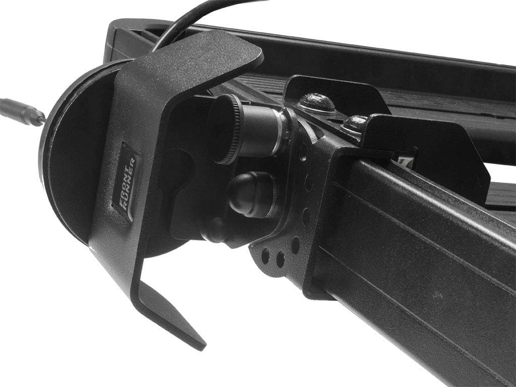 Antenna Mount Spring Loaded Clamp Bracket for Roof Racks (Black) M9953