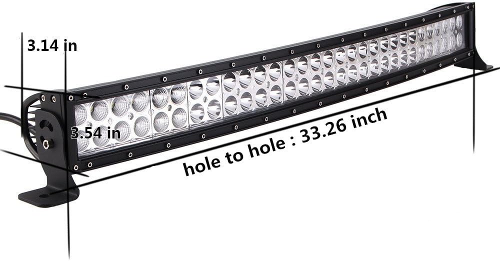 288w 50inch Curved LED Light Bar Spot Flood Combo Beam F4642