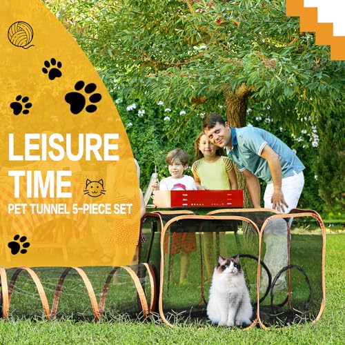 5 in 1 Outdoor Cat Tents with Tunnels L542867