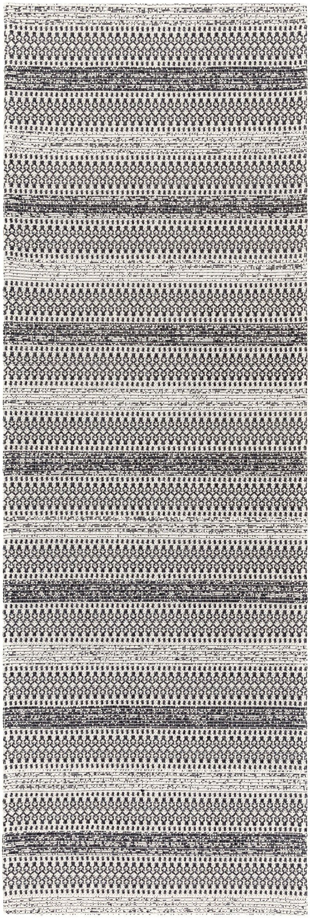 2x7 Stone Global Black Runner Area Rug G637901