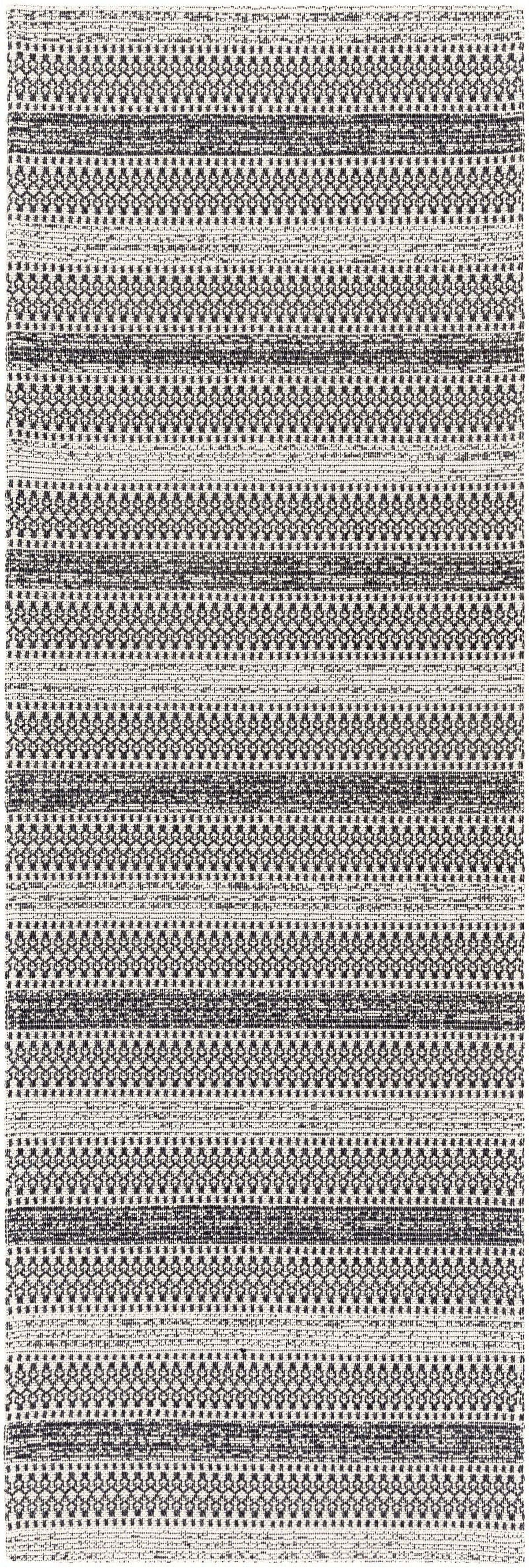 2x7 Stone Global Black Runner Area Rug G637901
