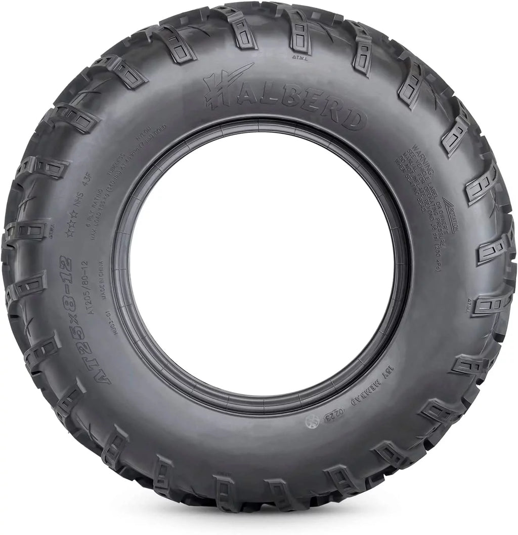 25x8-12 Front & 25x10-12 Rear All Terrain Tires Set of 4 D948460