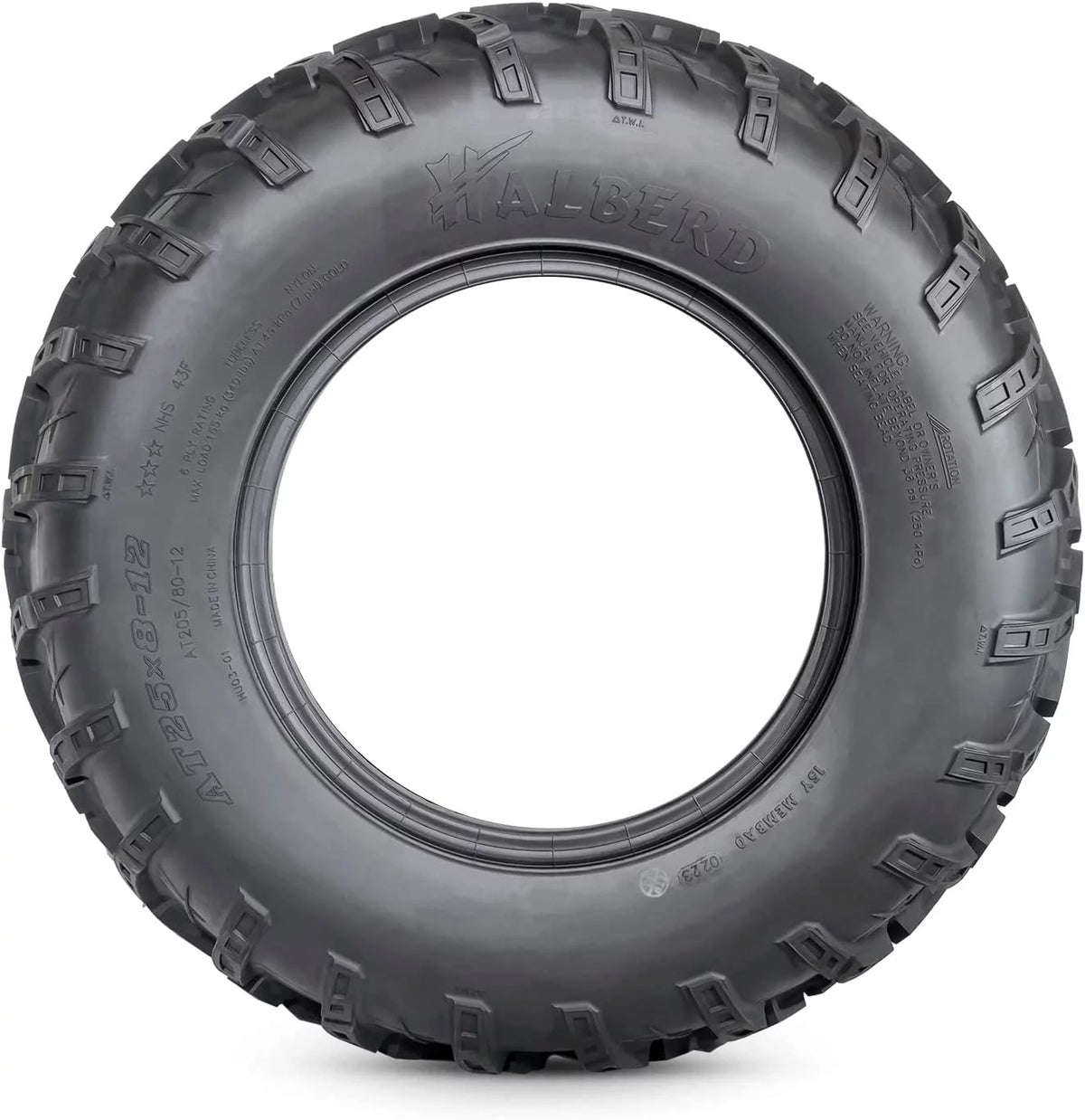 25x8-12 Front & 25x10-12 Rear All Terrain Tires Set of 4 D948460