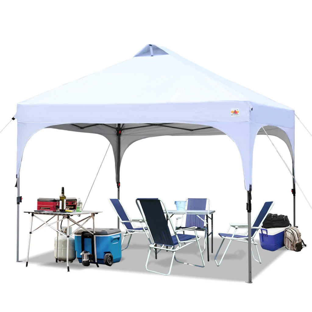10' x 10' White Outdoor Pop up Canopy Tent P75174