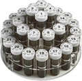 31 Numbered Full-Size Pill Bottle Organizer Caddy with Child-Proof Lids P530238