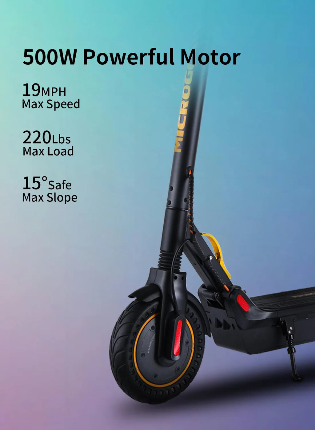 500W Motor 10 Honeycomb Tires Foldable Electric Scooter M2568