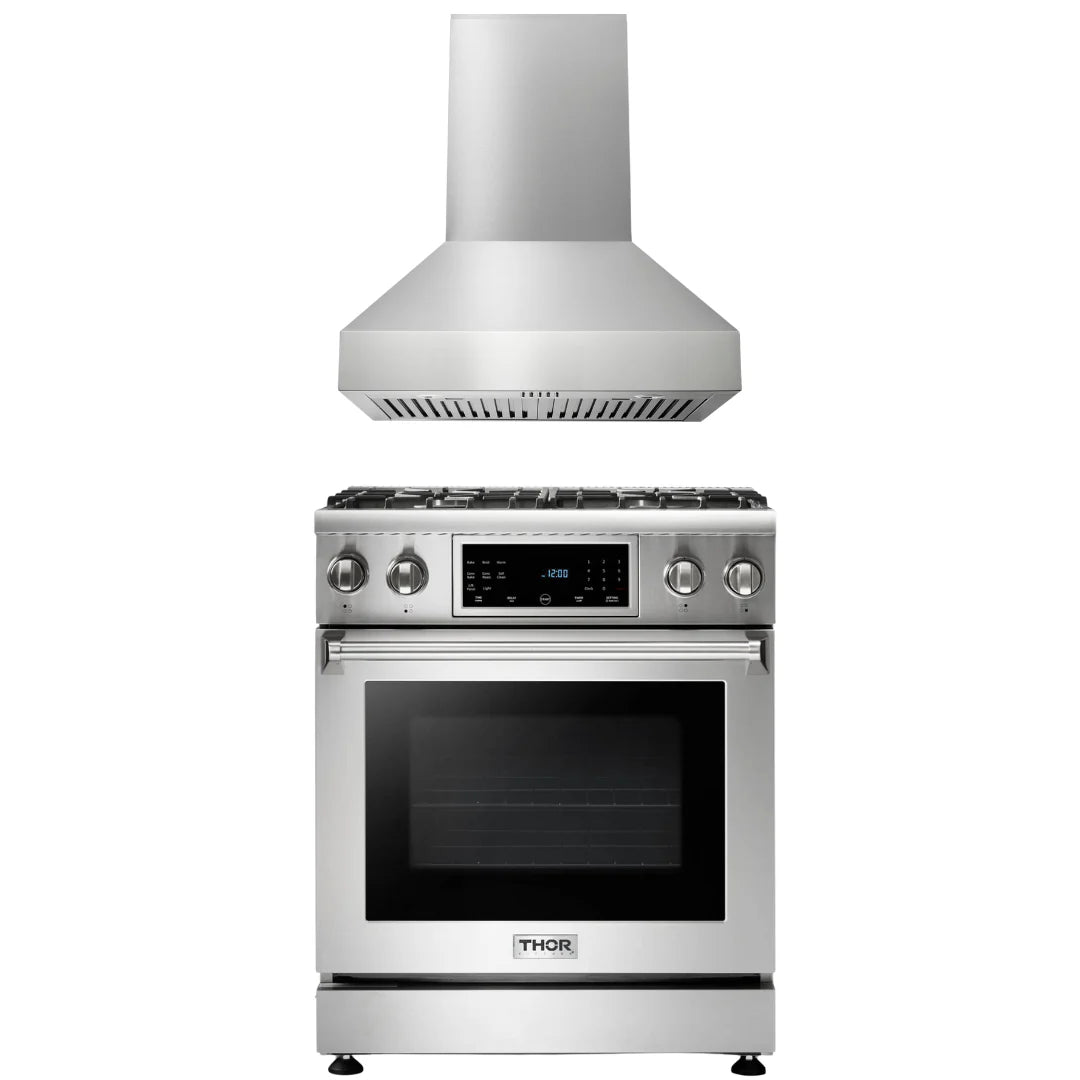30 Gas Range and Range Hood Q211432