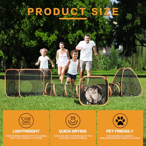 5 in 1 Outdoor Cat Tents with Tunnels L542867