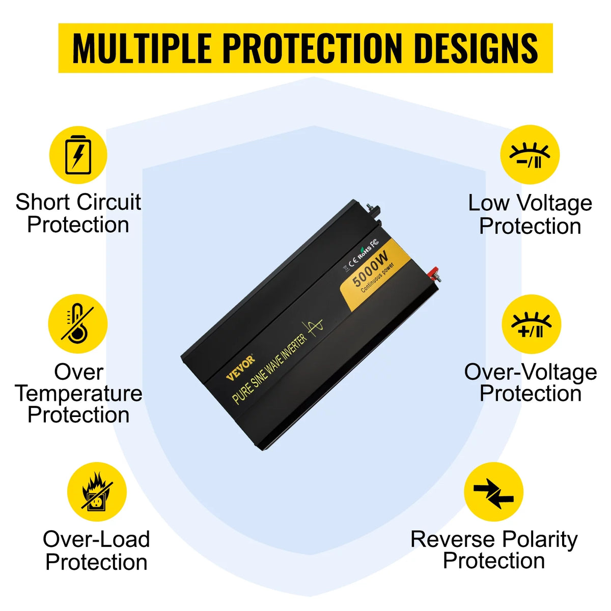 5000 Watt Pure Sine Wave Power Inverter X937592