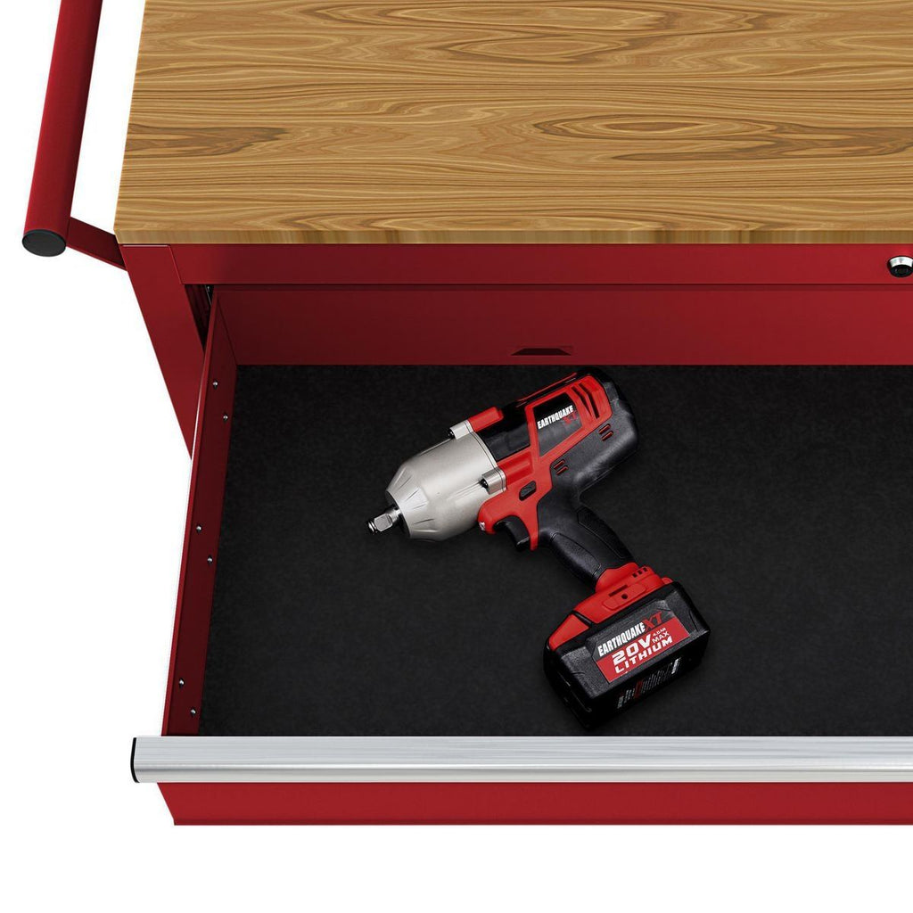 46 in. Mobile Workbench with Solid Wood Top T197844