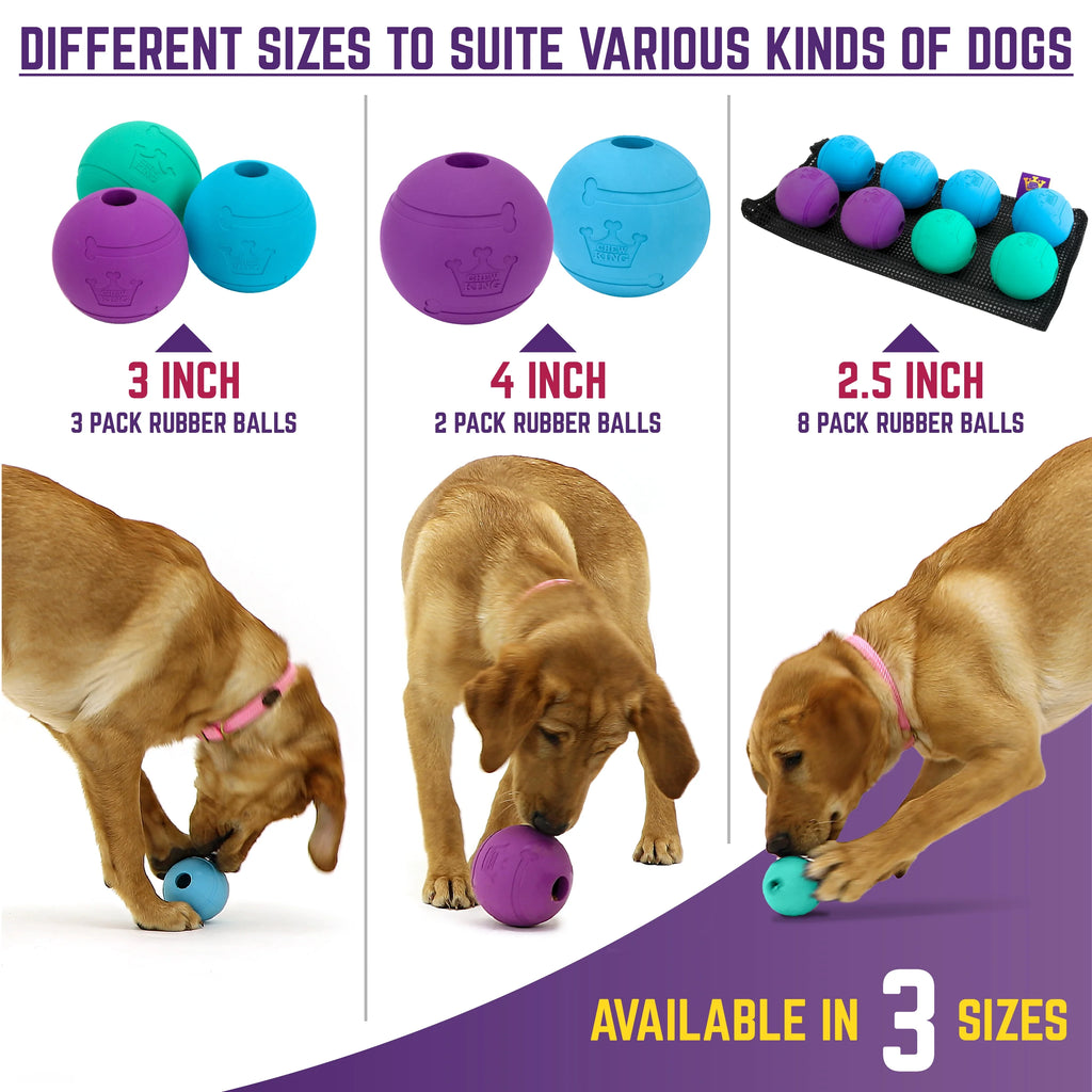 3 Pack Durable Natural Rubber Fetch Balls G84741
