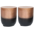 2-Piece 19" Metal Side Table Set K47314