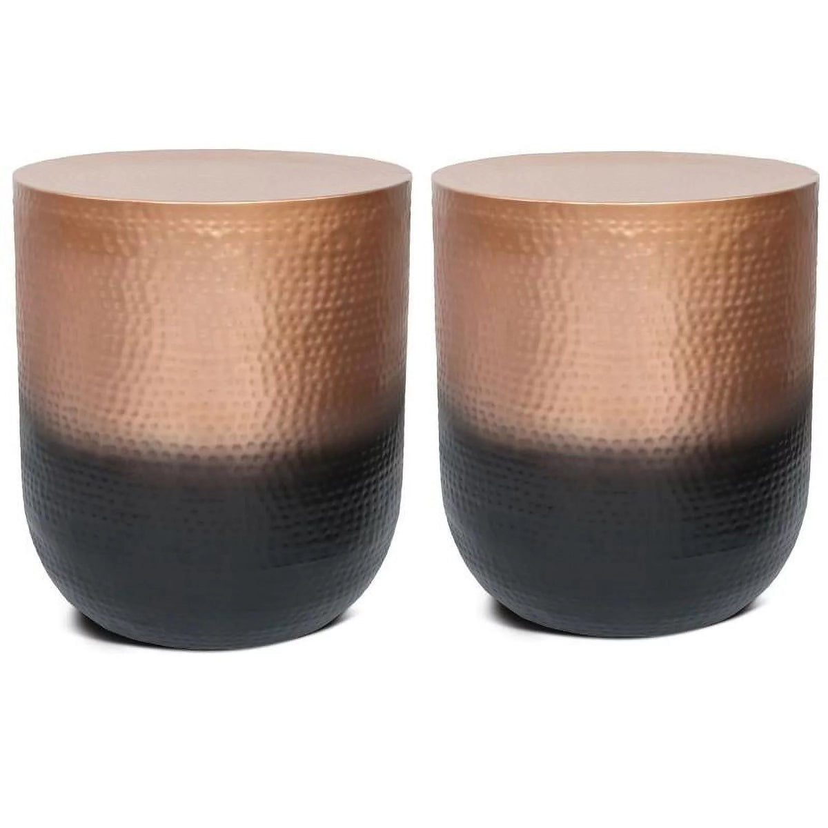 2-Piece 19" Metal Side Table Set K47314