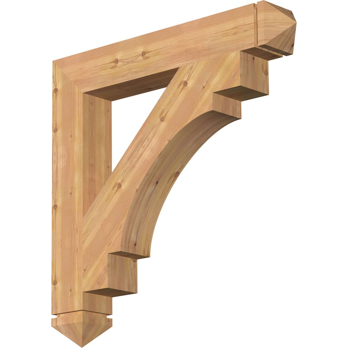 5 1/2x22W x 38x22D x 38x22H Western Red Cedar Bracket V227652
