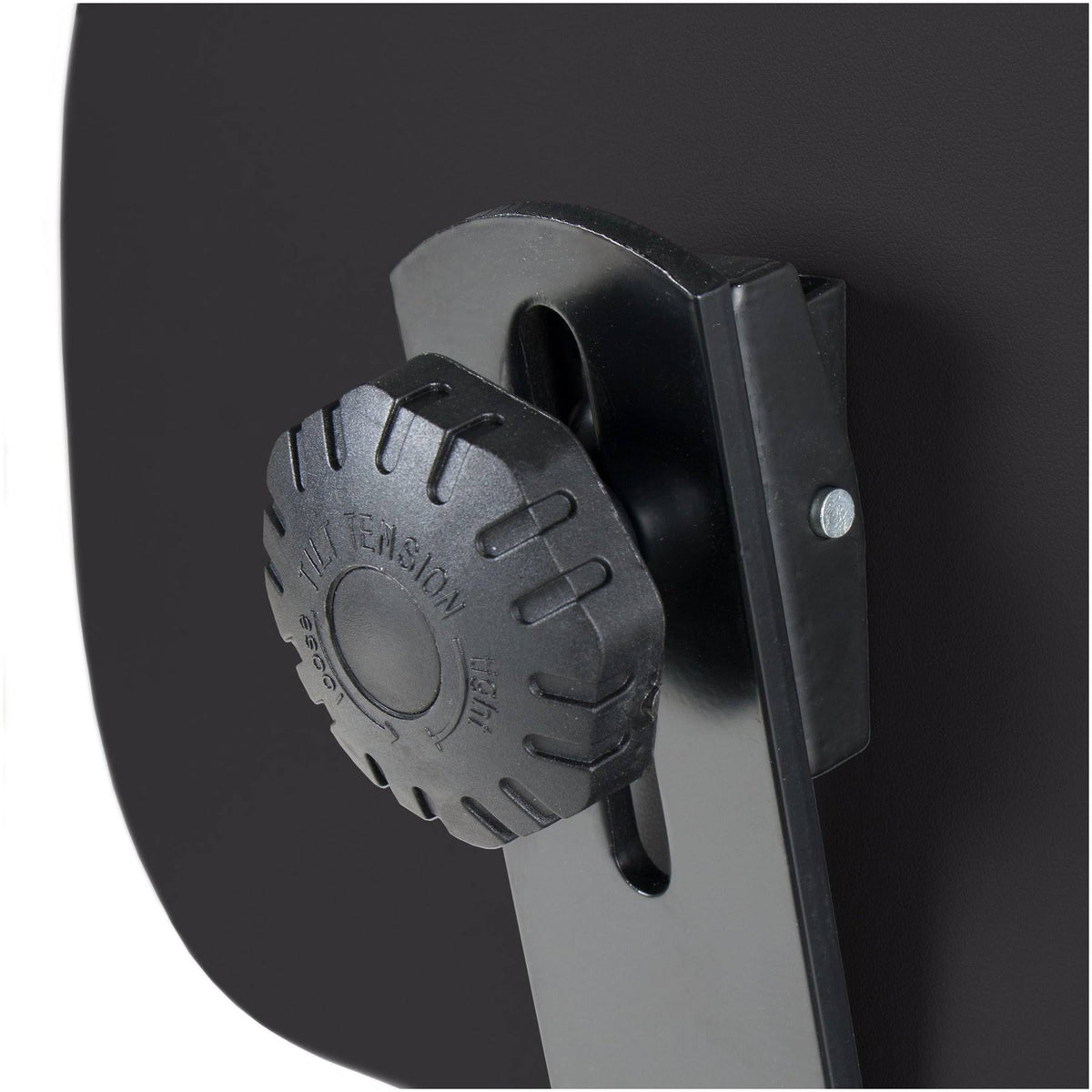 Black Rolling Stool with Back X755876