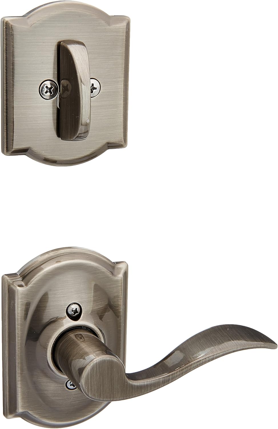 Antique Pewter Interior Lever Set Pack of 2 R364