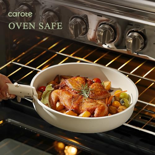 17 Pc Non Stick Cookware Set with Removable Handle F6740