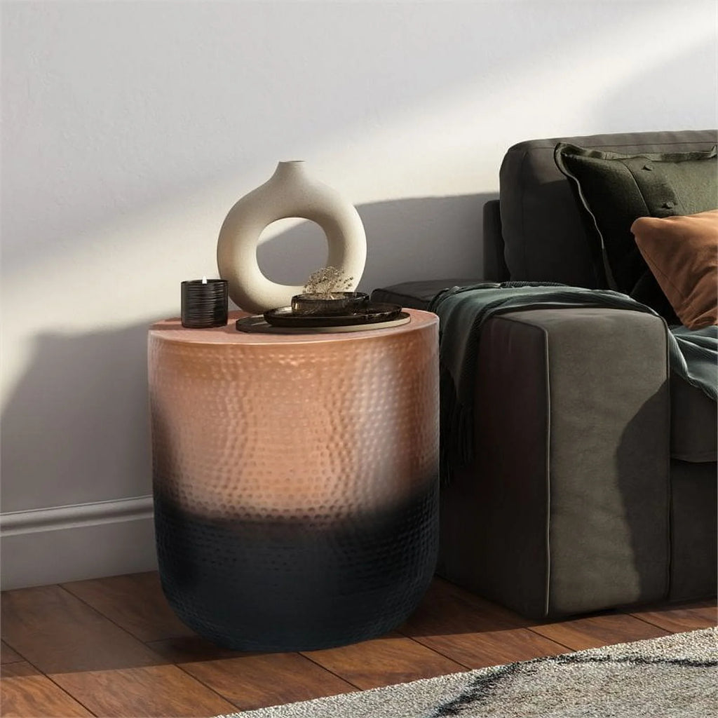 2-Piece 19" Metal Side Table Set K47314