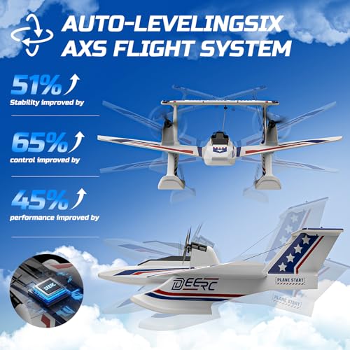 Amphibious Tri-Phibian Aircraft RC Plane with 2 Batteries Q485