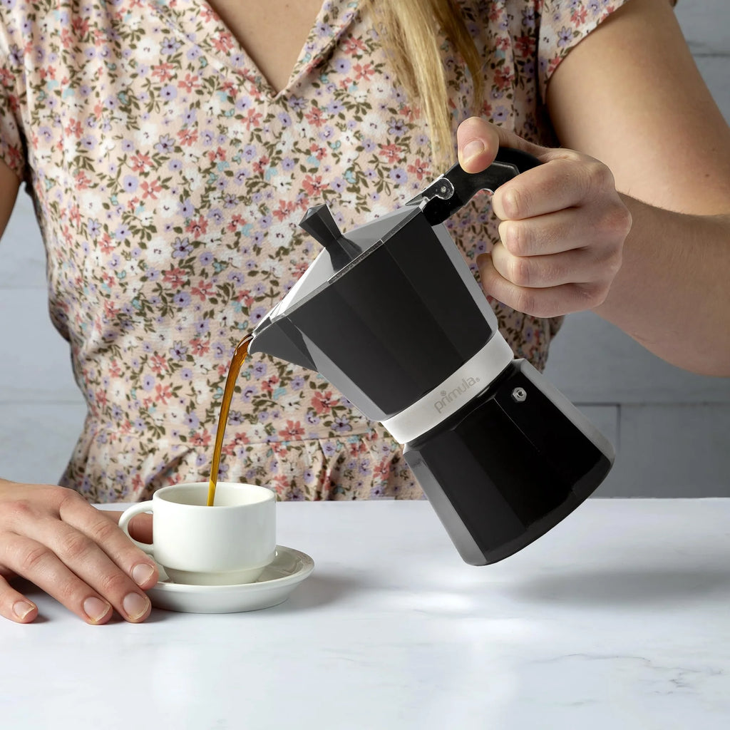 Black 6 Cup Stovetop Espresso Coffee Maker S4233