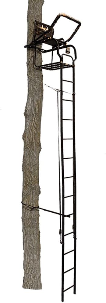 20' Height Steel Ladder Stand with Padded Shooting Rest A300