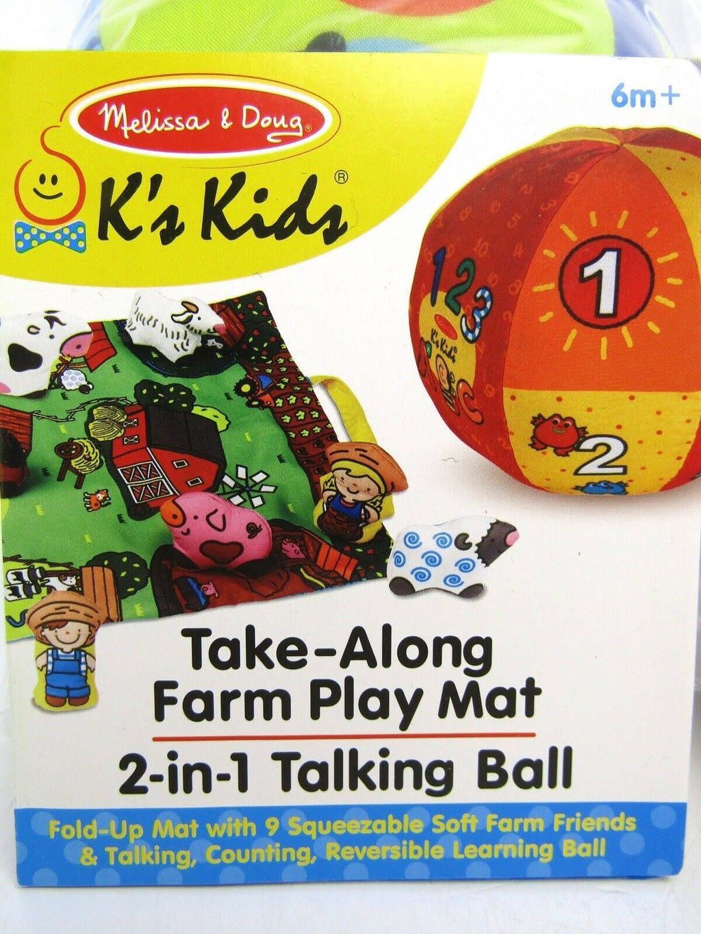2-in-1 Talking Ball and Take-Along Farm Play Mat V91698