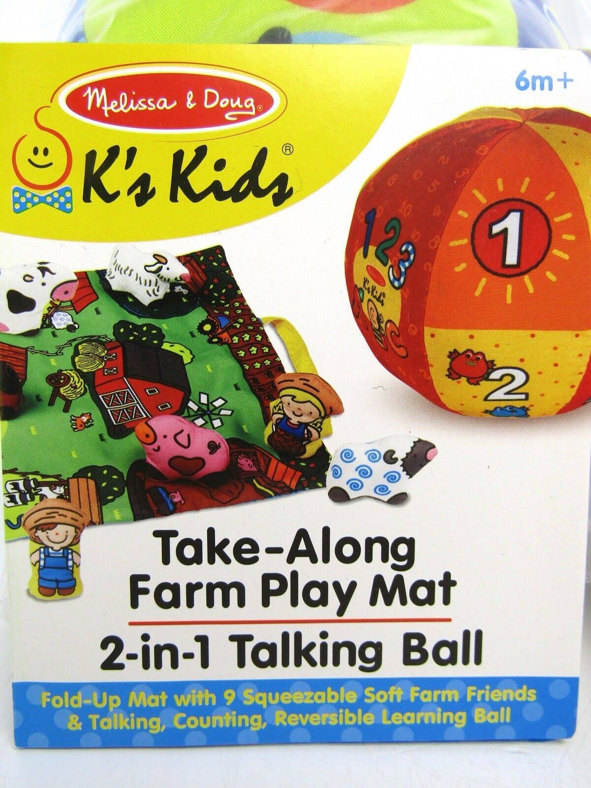 2-in-1 Talking Ball and Take-Along Farm Play Mat V91698