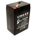 6V 4.5Ah Sealed Lead Acid Battery with F1 to F2 Terminal Adapters A5727
